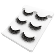Load image into Gallery viewer, New 3 pairs natural false eyelashes fake lashes long makeup 3d extension eyelash mink eyelashes for huda beauty 3D-X11 make up