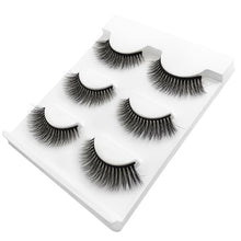 Load image into Gallery viewer, New 3 pairs natural false eyelashes fake lashes long makeup 3d extension eyelash mink eyelashes for huda beauty 3D-X11 make up