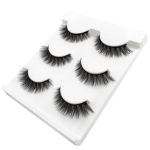 Load image into Gallery viewer, New 3 pairs natural false eyelashes fake lashes long makeup 3d extension eyelash mink eyelashes for huda beauty 3D-X11 make up
