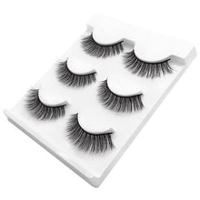Load image into Gallery viewer, New 3 pairs natural false eyelashes fake lashes long makeup 3d extension eyelash mink eyelashes for huda beauty 3D-X11 make up

