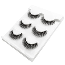 Load image into Gallery viewer, New 3 pairs natural false eyelashes fake lashes long makeup 3d extension eyelash mink eyelashes for huda beauty 3D-X11 make up
