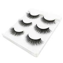 Load image into Gallery viewer, New 3 pairs natural false eyelashes fake lashes long makeup 3d extension eyelash mink eyelashes for huda beauty 3D-X11 make up
