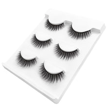 Load image into Gallery viewer, New 3 pairs natural false eyelashes fake lashes long makeup 3d extension eyelash mink eyelashes for huda beauty 3D-X11 make up
