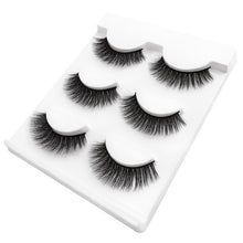 Load image into Gallery viewer, New 3 pairs natural false eyelashes fake lashes long makeup 3d extension eyelash mink eyelashes for huda beauty 3D-X11 make up
