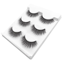 Load image into Gallery viewer, New 3 pairs natural false eyelashes fake lashes long makeup 3d extension eyelash mink eyelashes for huda beauty 3D-X11 make up
